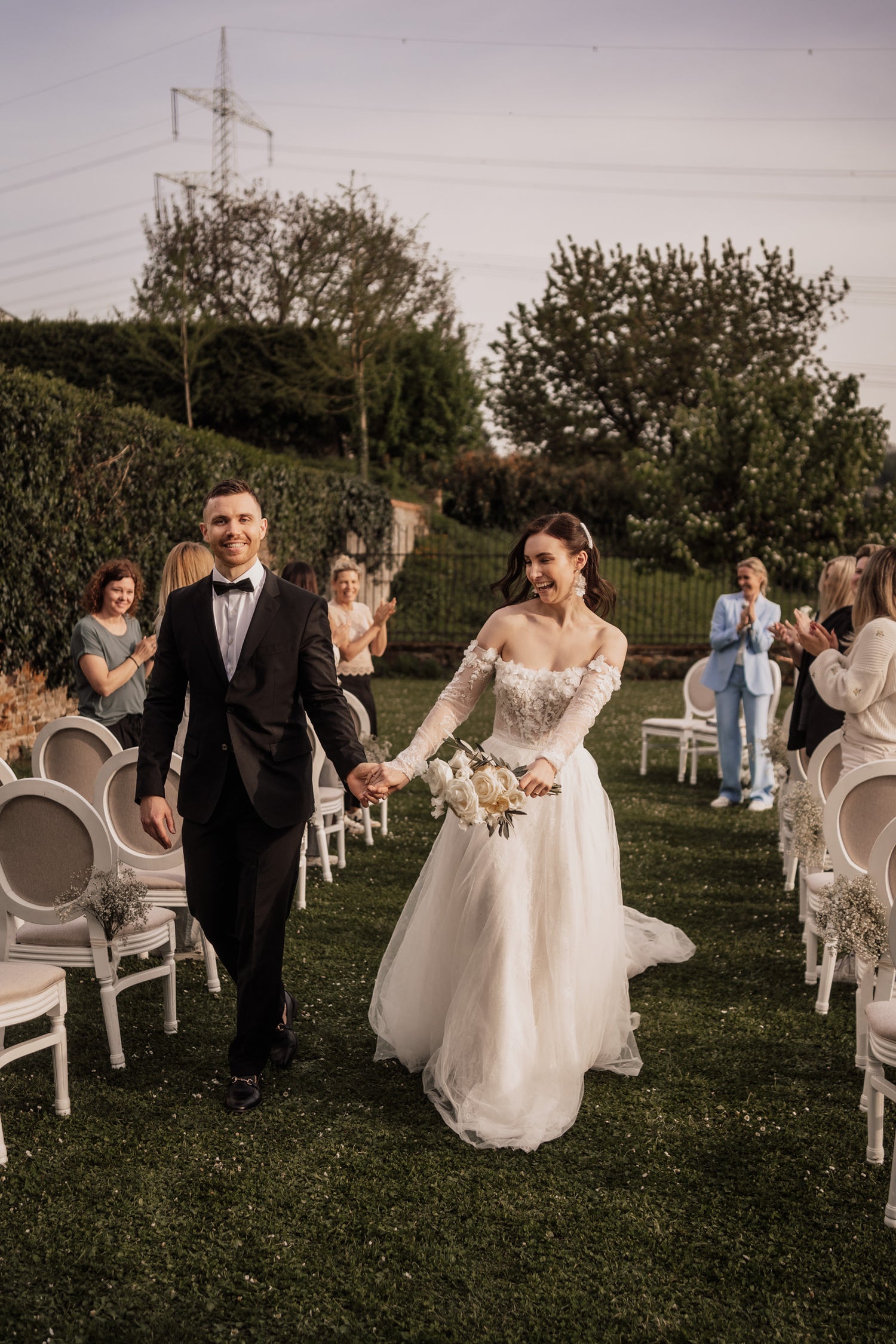 Brautkleid A-Linie Ärmel