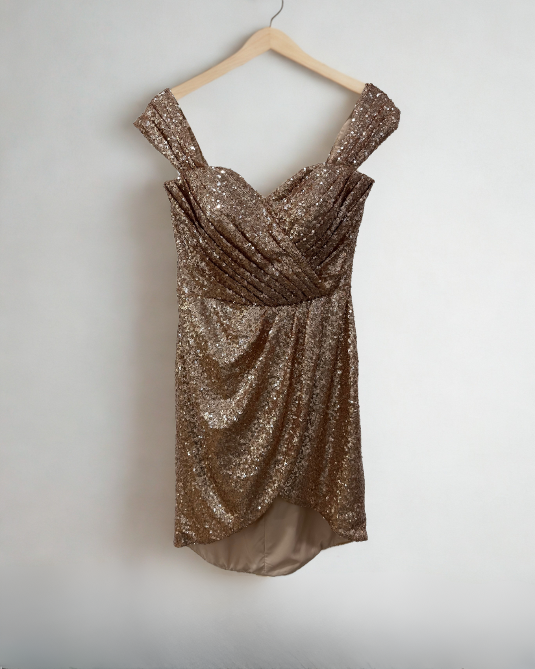 Paillettenkleid in Gold