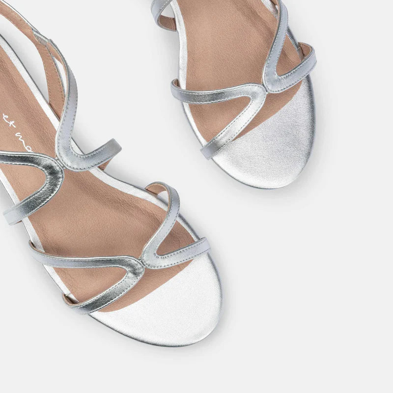 Brautschuhe Queen Bee in silber