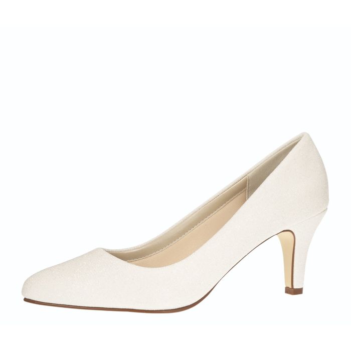 Brautschuhe Brooke in off-white metallic