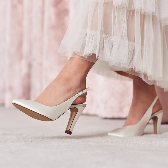 Brautschuhe Shelli in elfenbein