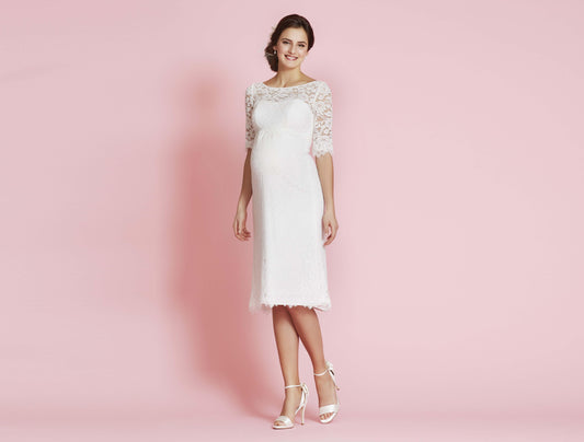 Kurzes Brautkleid Umstandsmode