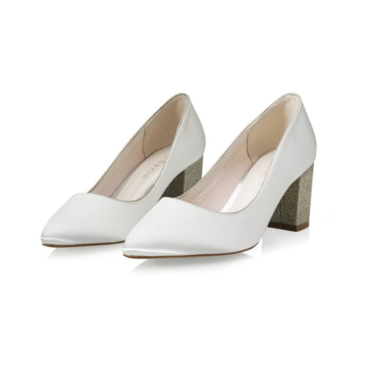 Brautschuhe Bambi Ivory Satin
